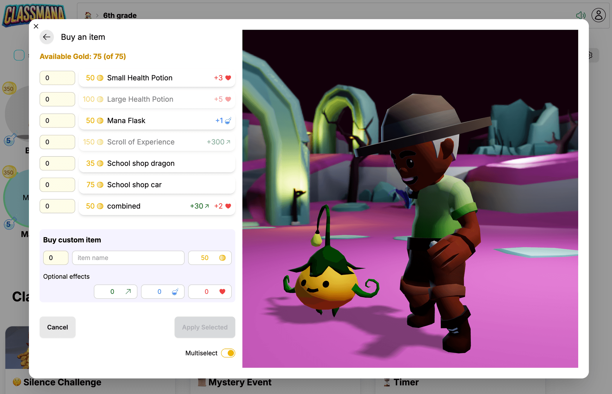 Daudzatlases režīma pārslēgs veikala pirkumiem