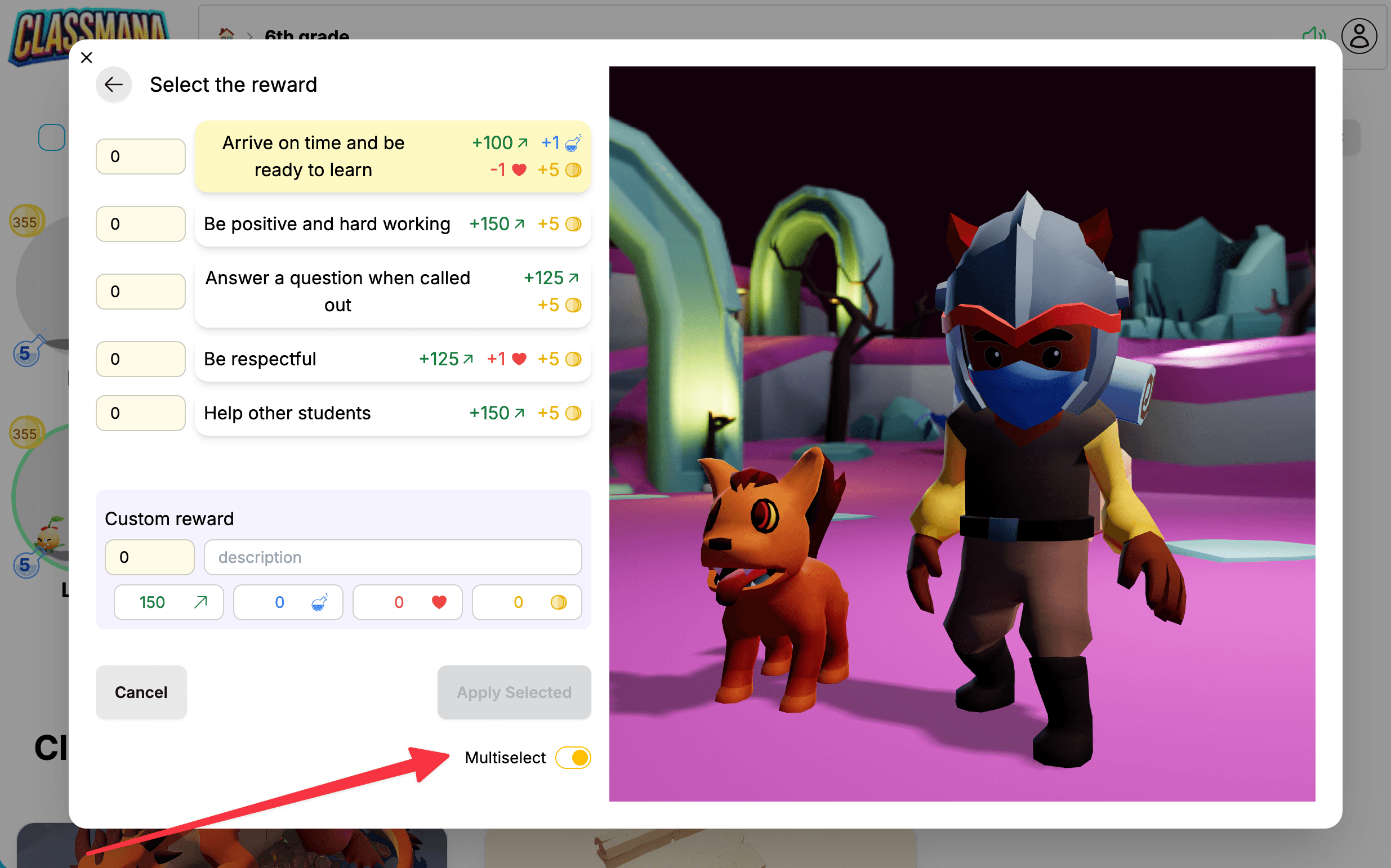 Jaunums: Piešķiriet vairākas balvas, spējas un veikala priekšmetus vienlaikus!