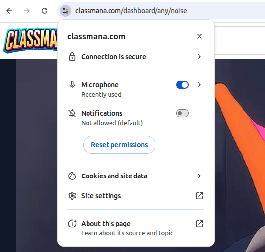 Chrome mikrofona atļaujas